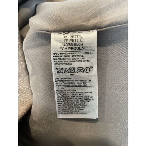 NWT Banana Republic Camel Tan Metallic Shimmer Shift Dress Sz XS - Picture 12 of 14